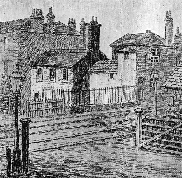 The Northern Echo: A drawing of how St John's Crossing looked in its railway heyday